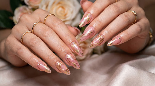 Elegant nail art manicure