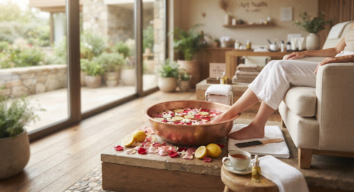 Pedicure spa treatment