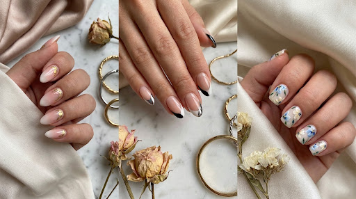 Nail art close-up
